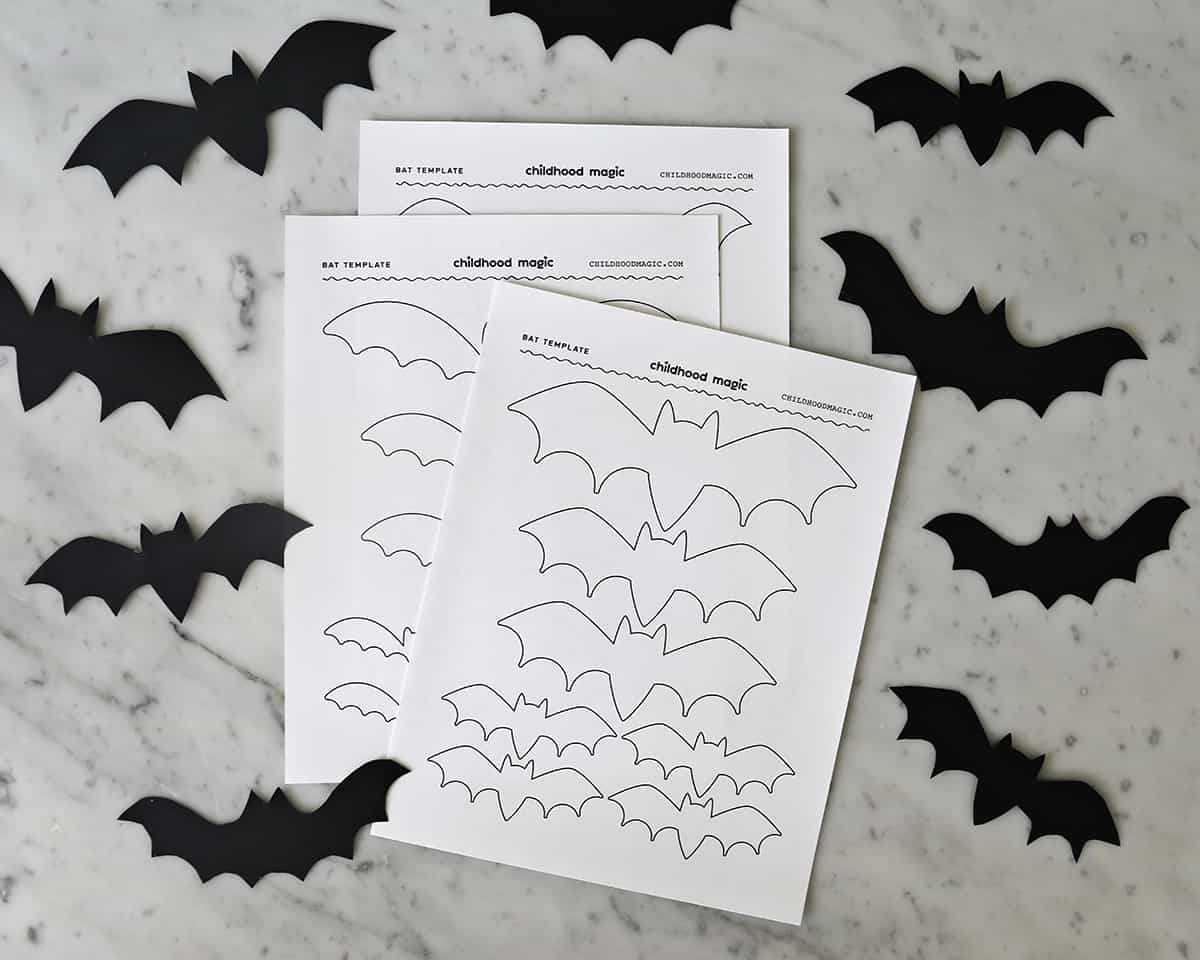 Free Printable Bats Template