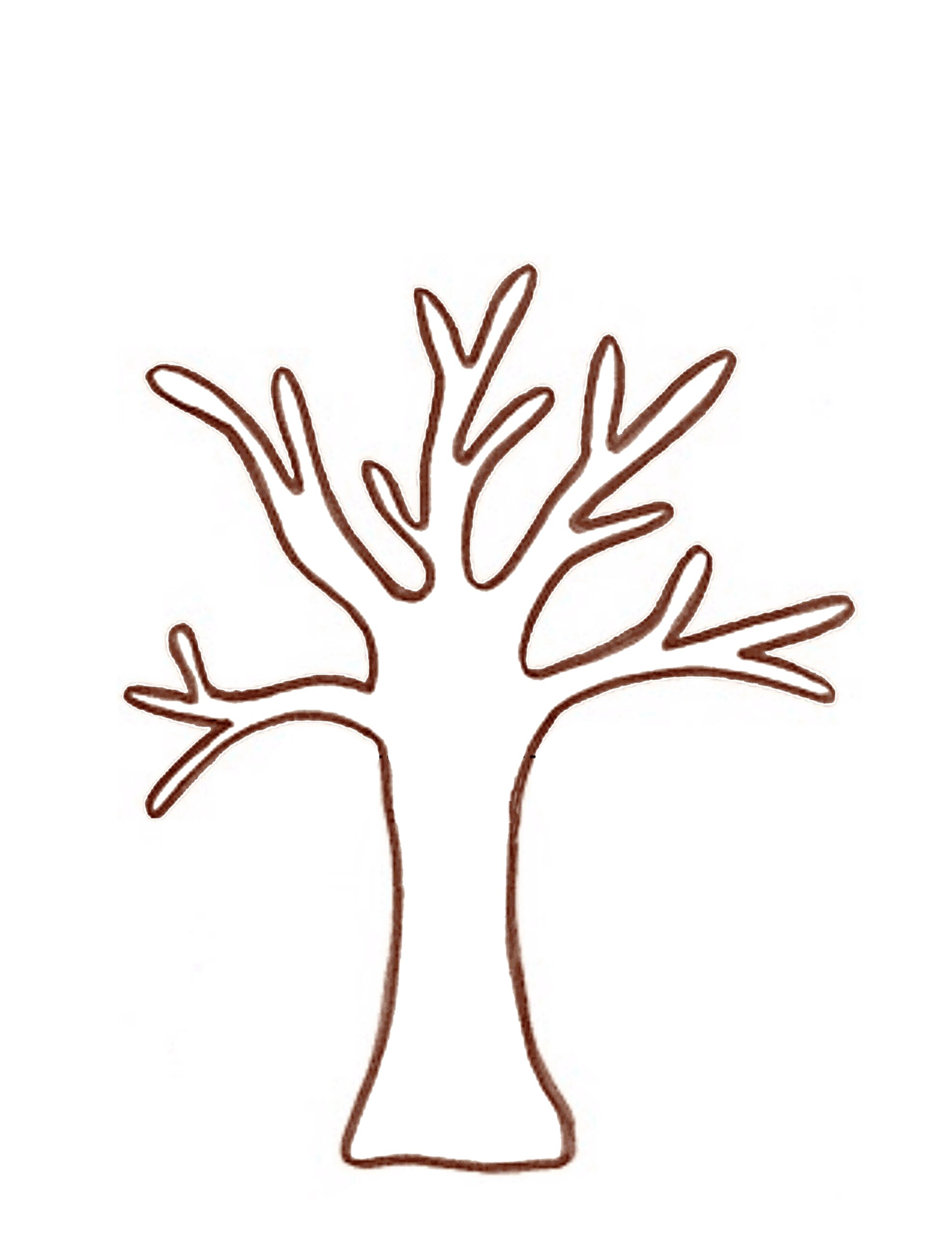 Free Printable Handprint Tree Template