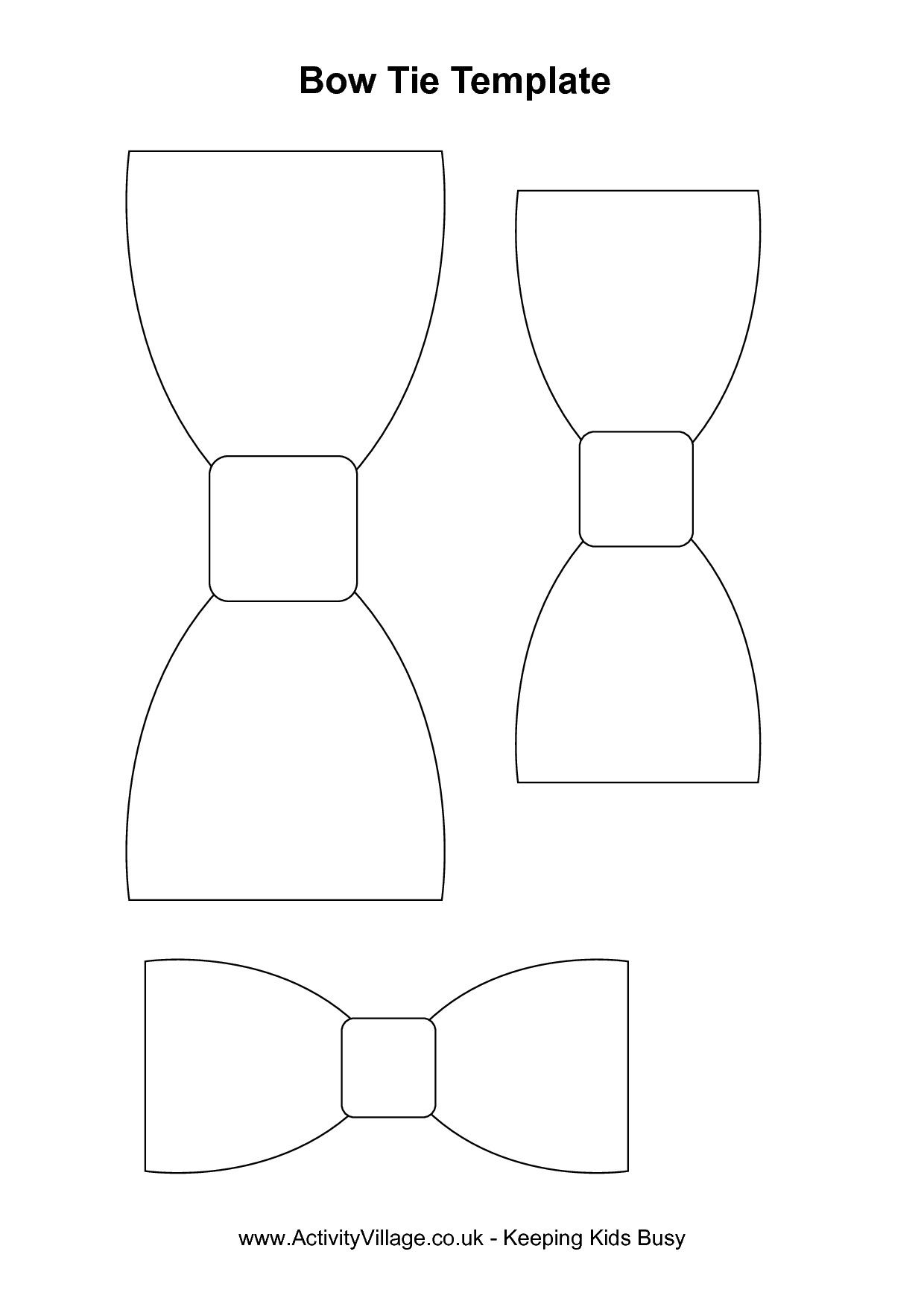 Bow Tie Template Printable