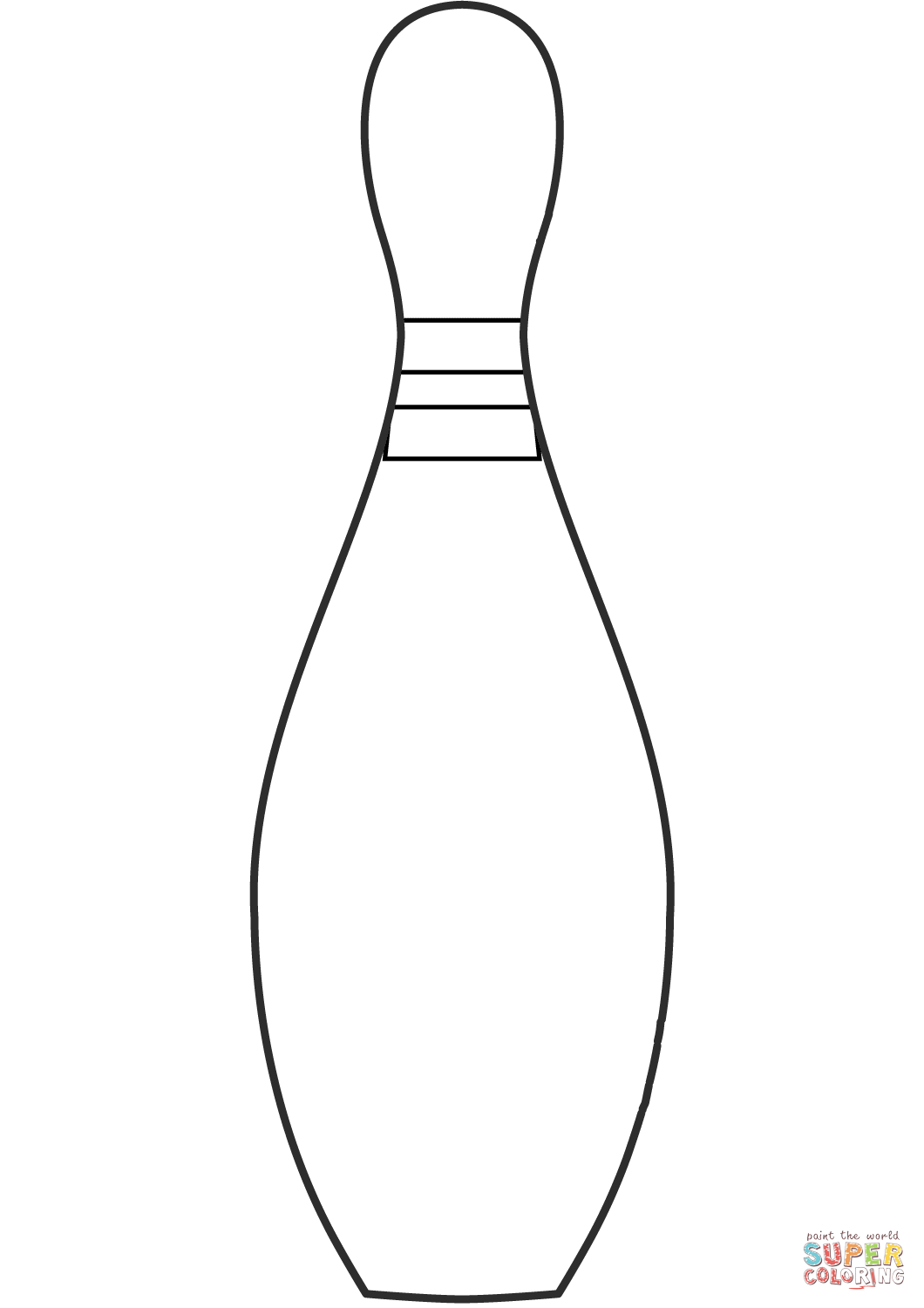 Bowling Pin Coloring Page Free Printable Coloring Pages Bowling Pins Bowling Free Printable Coloring