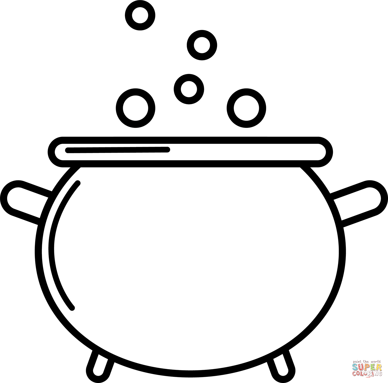 Cauldron Coloring Page Free Printable Coloring Pages