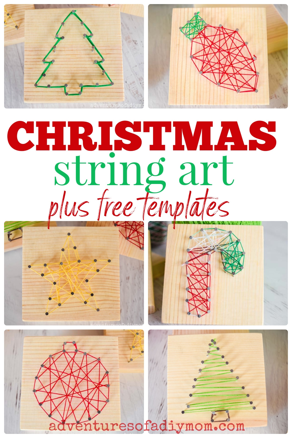 Christmas String Art Adventures Of A DIY Mom