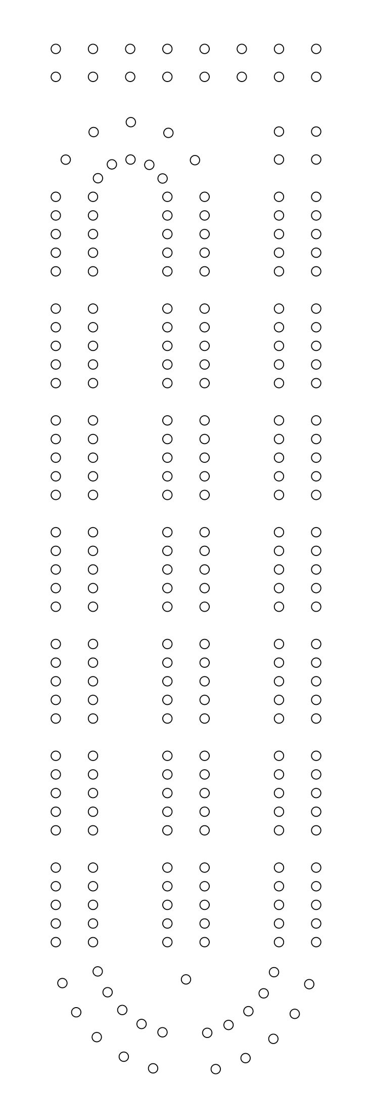 Cribbage Board Template By rockefeller A Drilling Template For A 4 X 12 Cribbage Board On openclipart Cribbage Board Template Cribbage Board Cribbage