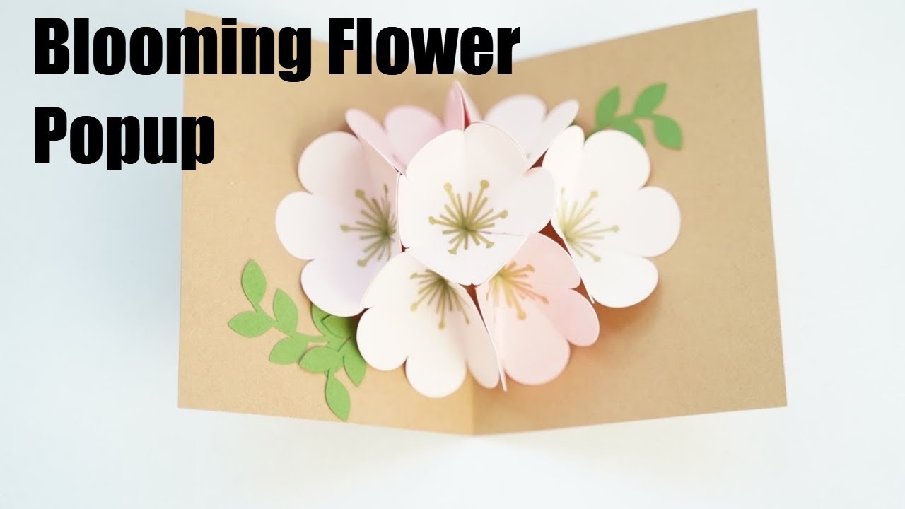 Cricut Pop Up Flower Bouquet Card With Free Templates