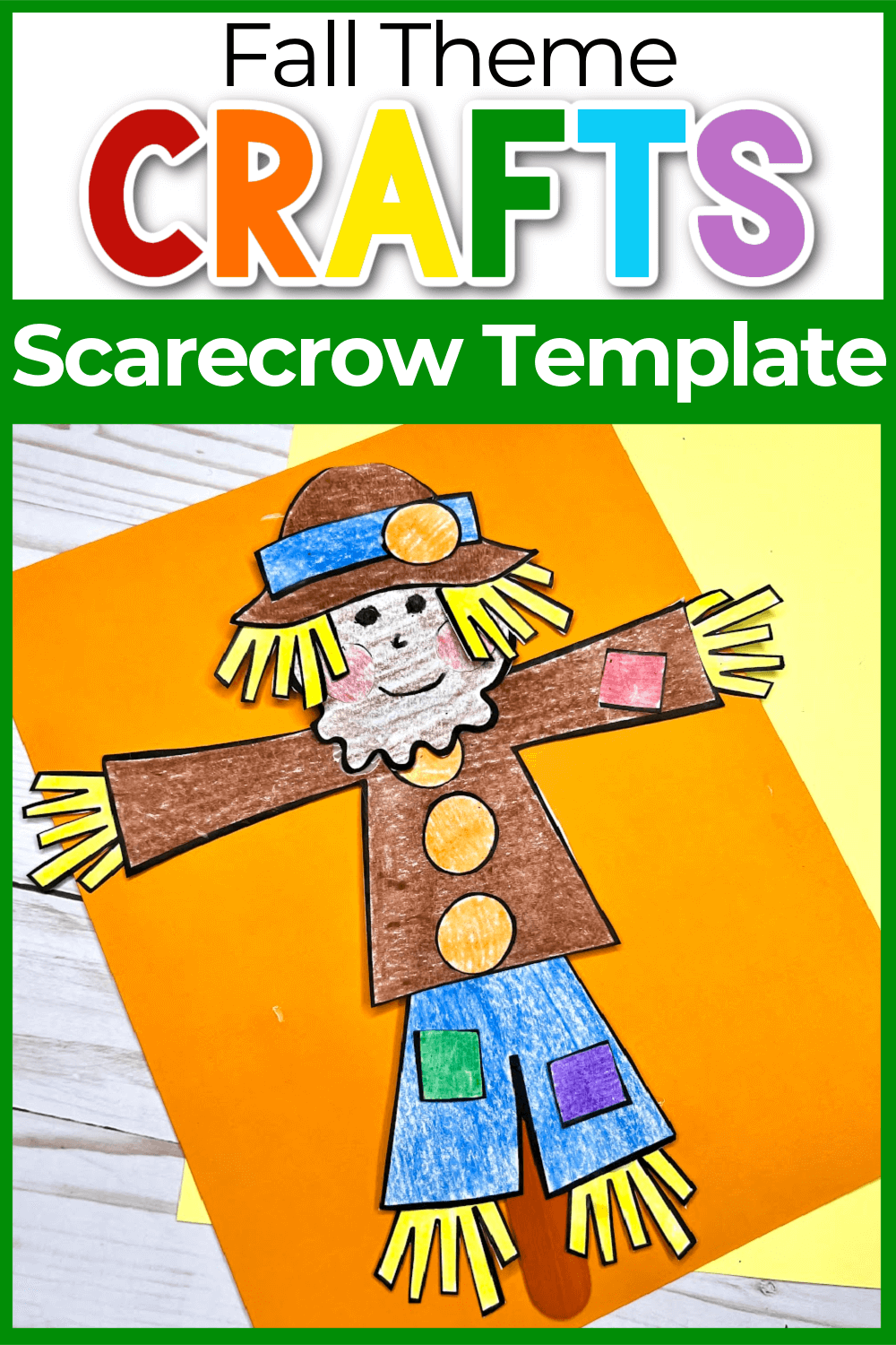 Printable Scarecrow Craft Template