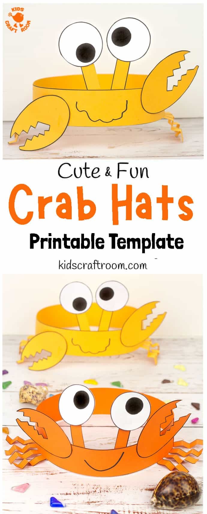 Cute And Fun Crab Hats Kids Craft Room