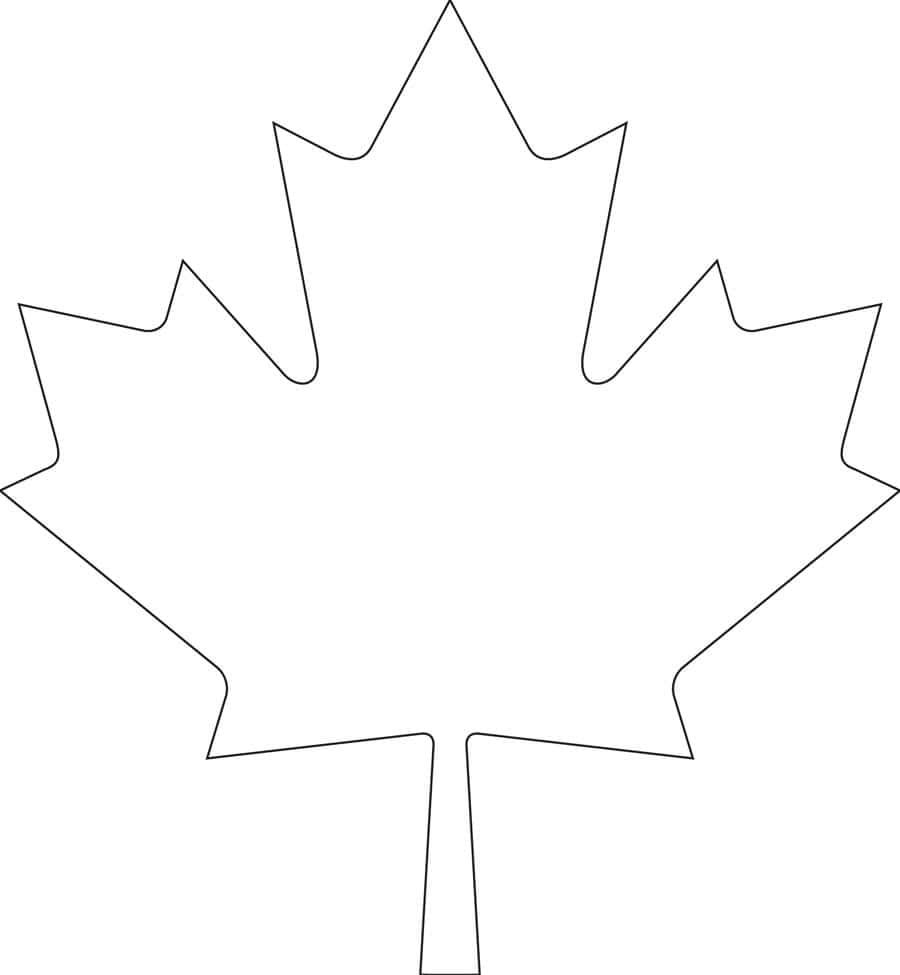 Downloadable Maple Leaf Template For Your Canada Day Crafts Canadian Living