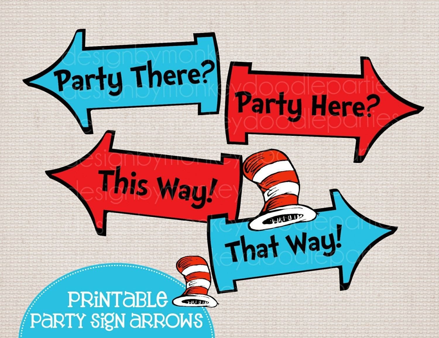 Printable Dr Seuss Arrow Template Free Printable