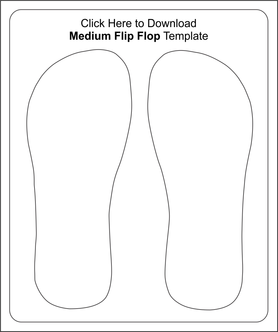 Flip Flop Templates For Download 