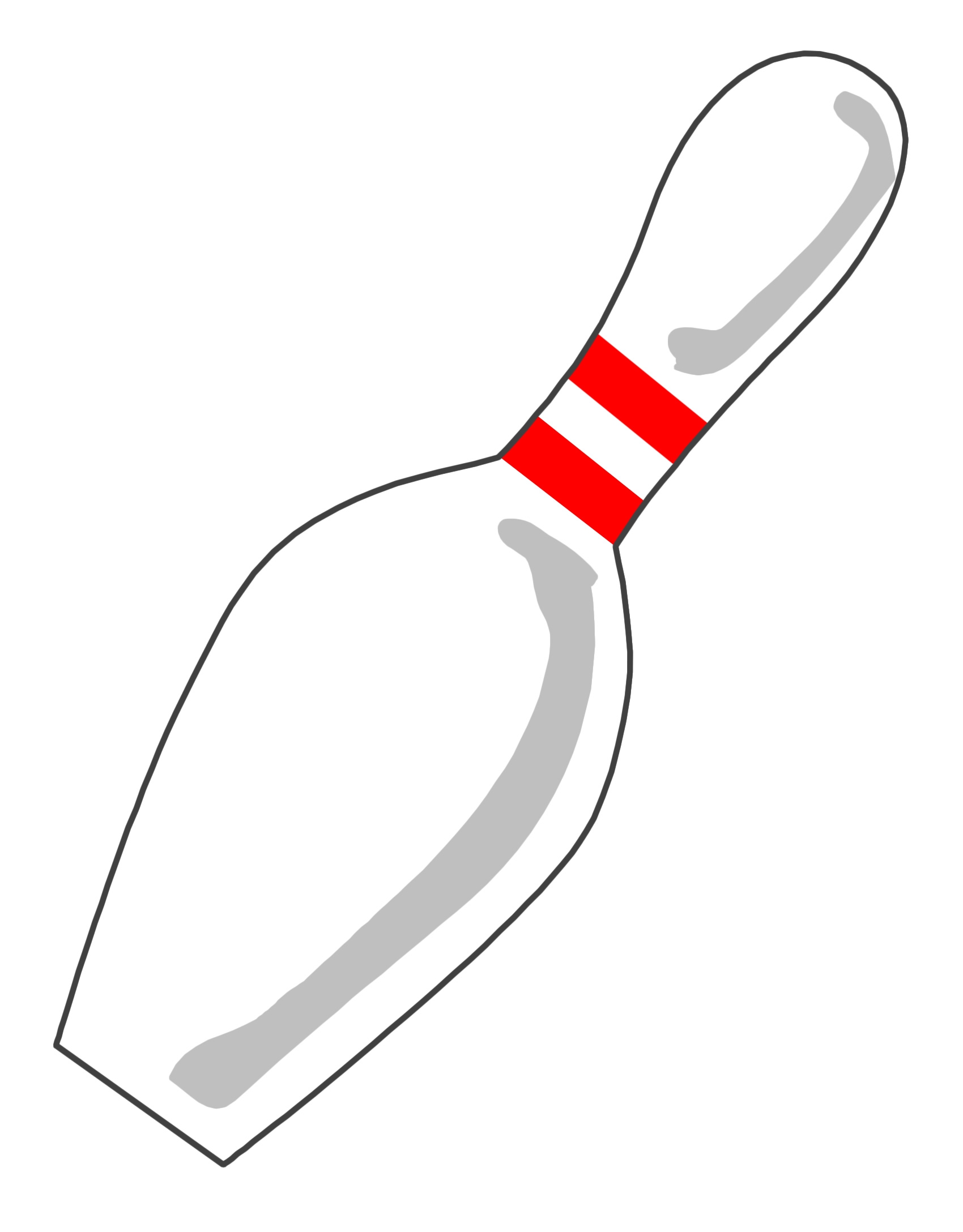 Bowling Pin Template Printable