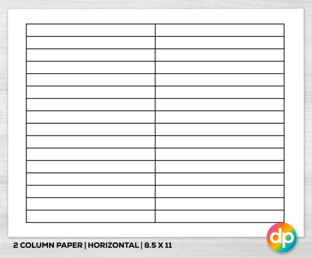 Free Printable Column Paper Daily Printables