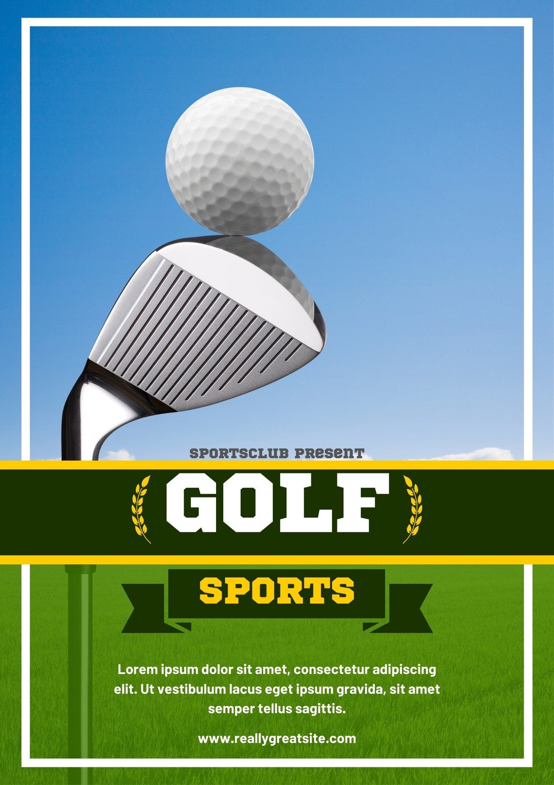 Free Printable Customizable Golf Poster Templates Canva