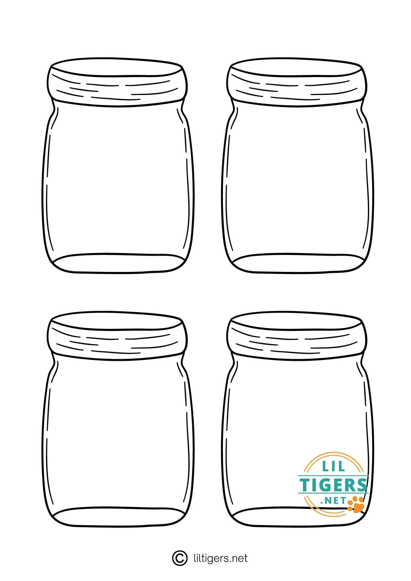 Free Printable Mason Jar Templates Lil Tigers Lil Tigers