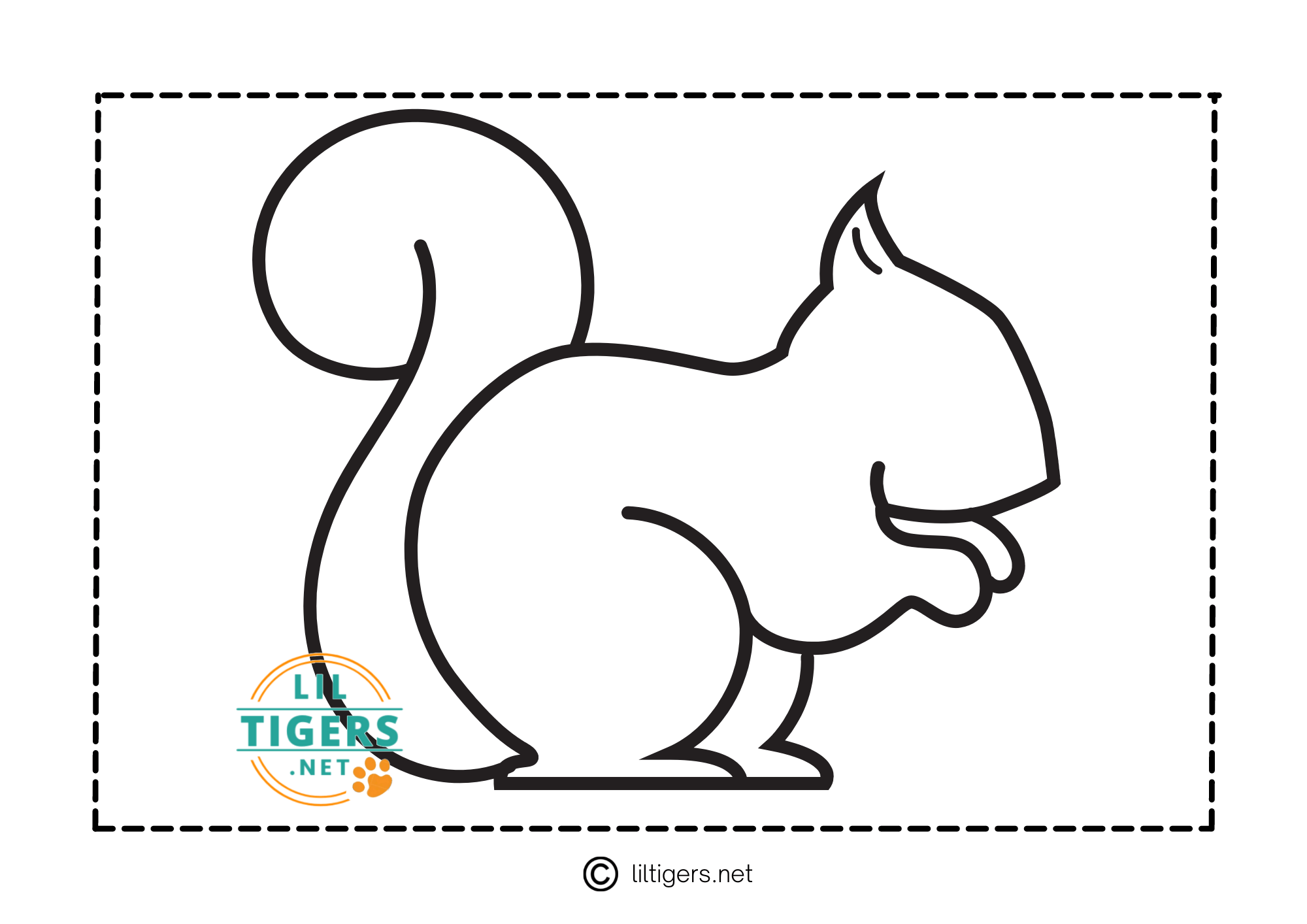 Free Printable Squirrel Templates Lil Tigers