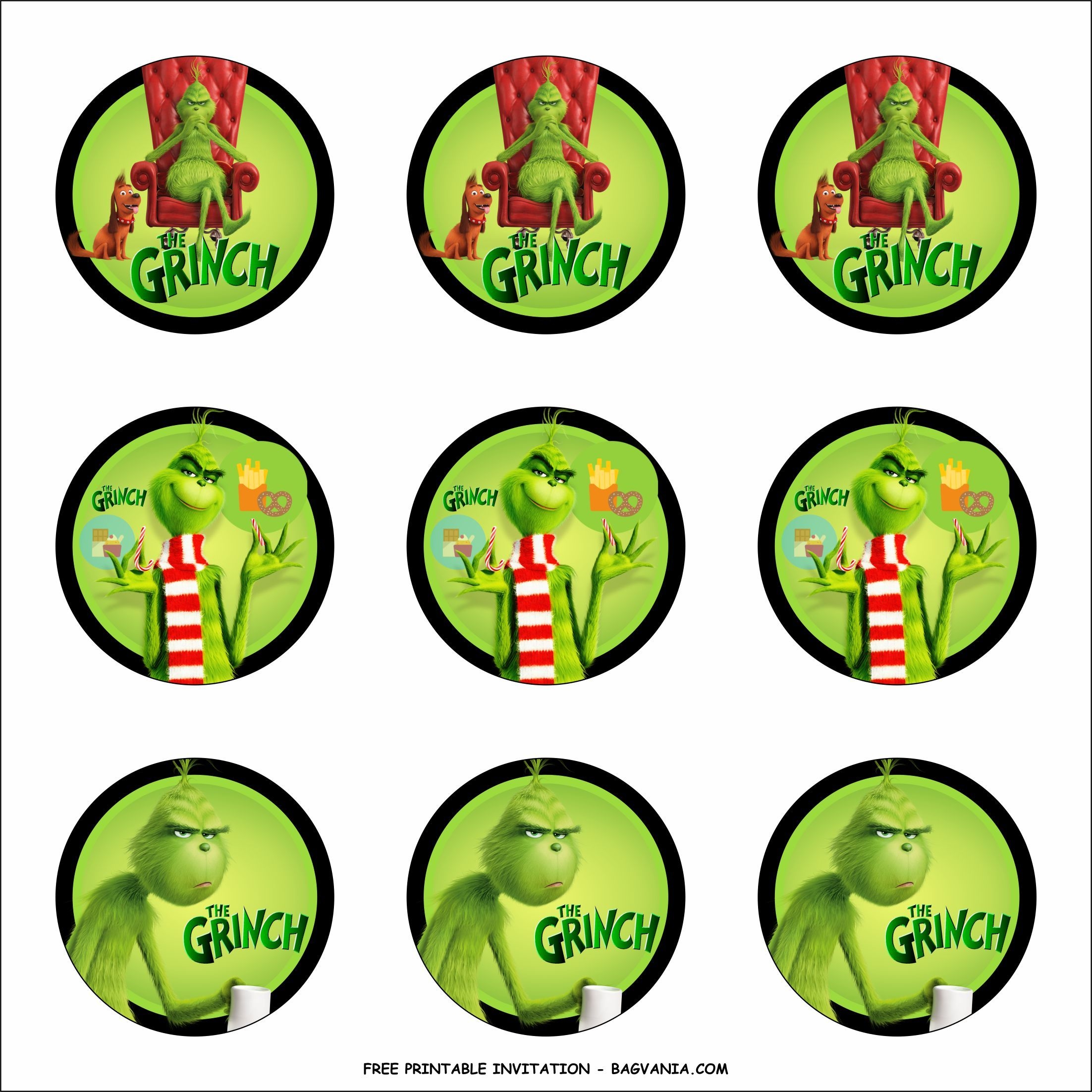 FREE PRINTABLE The Grinch Birthday Party Kits Template Birthday Party Kits Grinch Christmas Grinch Christmas Decorations