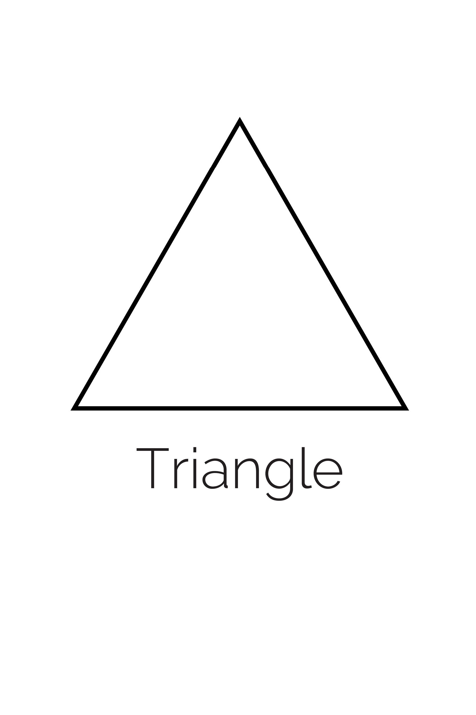 Free Printable Triangle Shape Freebie Finding Mom