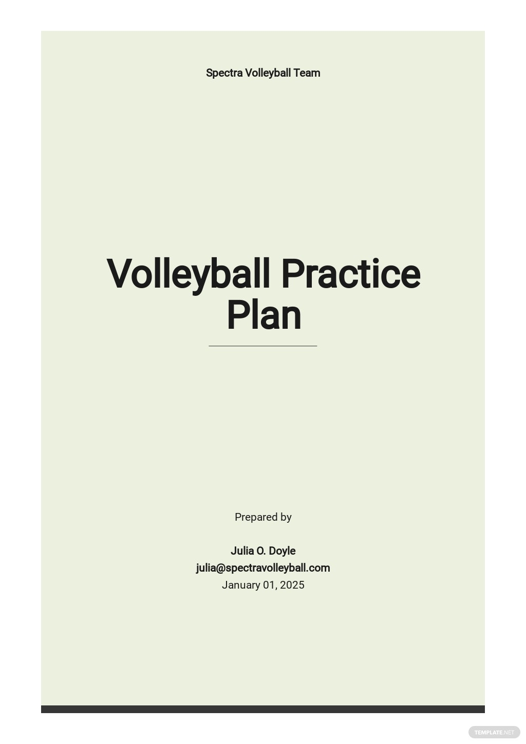 Free Volleyball Practice Plan Template Google Docs Word Apple Pages Template