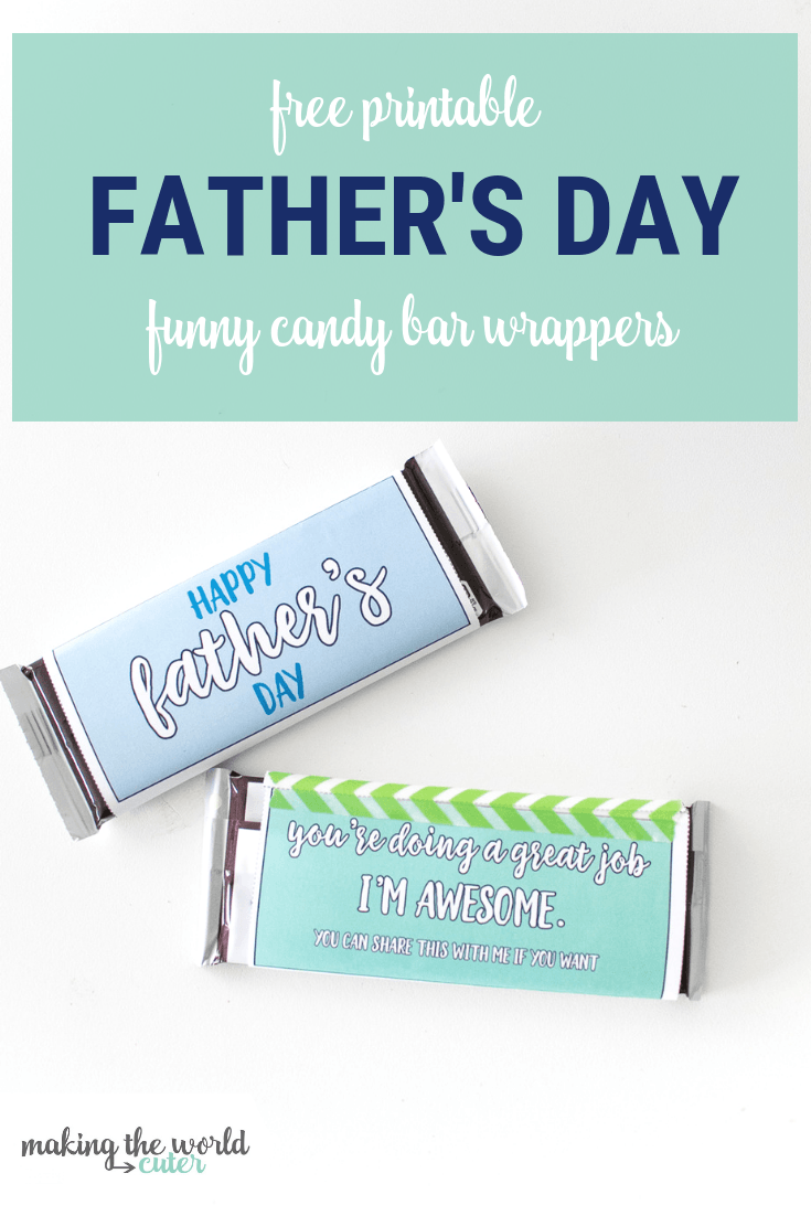 Funny Free Printable Father s Day Candy Bar Wrappers