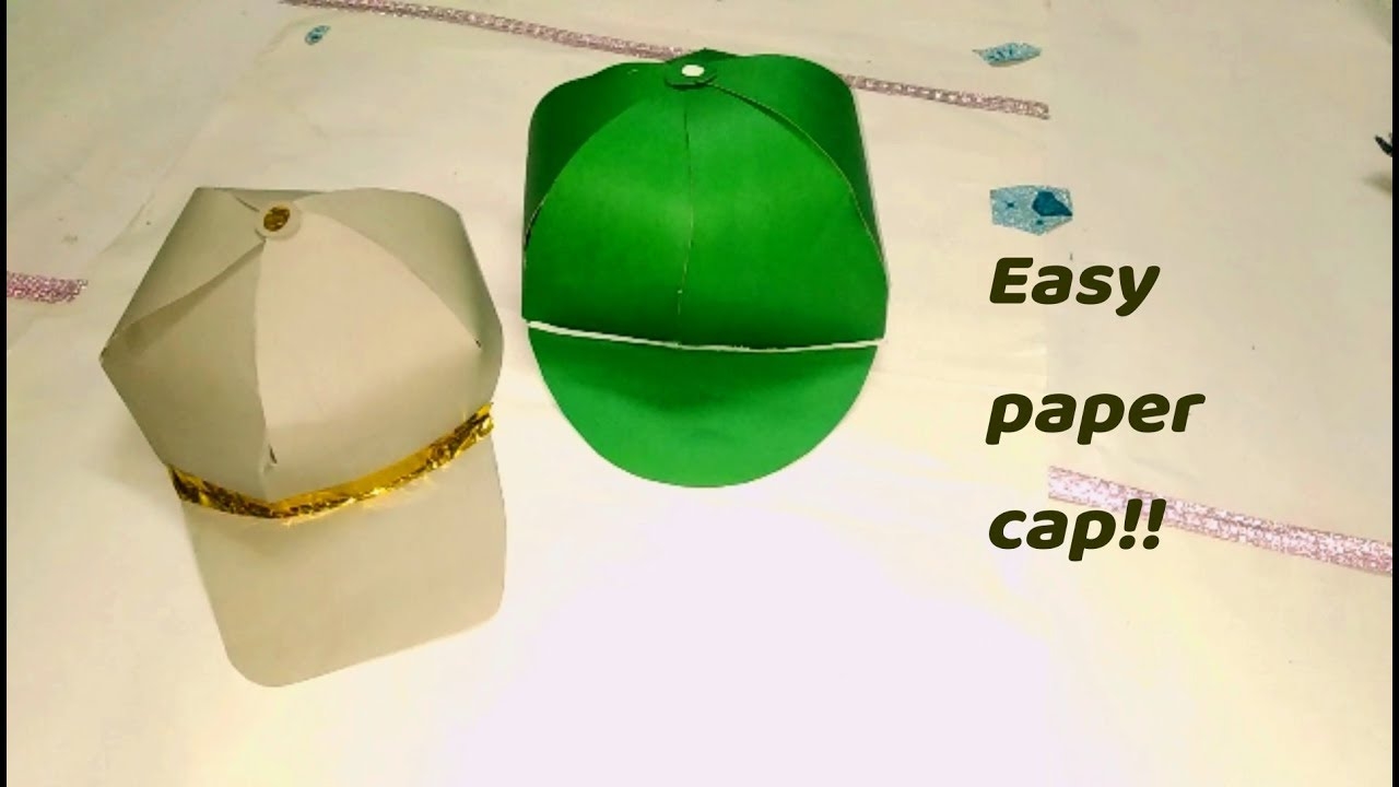 Printable Paper Baseball Cap Template