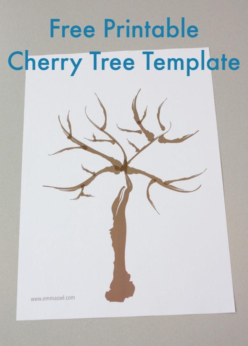 Printable Cherry Blossom Tree Template