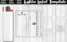 Lighter Label Template SVG Lighter Wrap Template PNG SVG