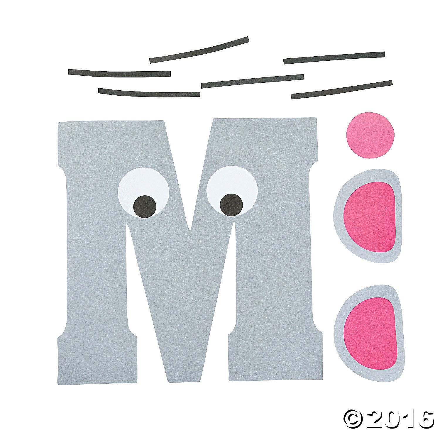 M is for mice letter m craft kit 48 8074 a01 1500 1500 Letter M Crafts M Craft Letter A Crafts