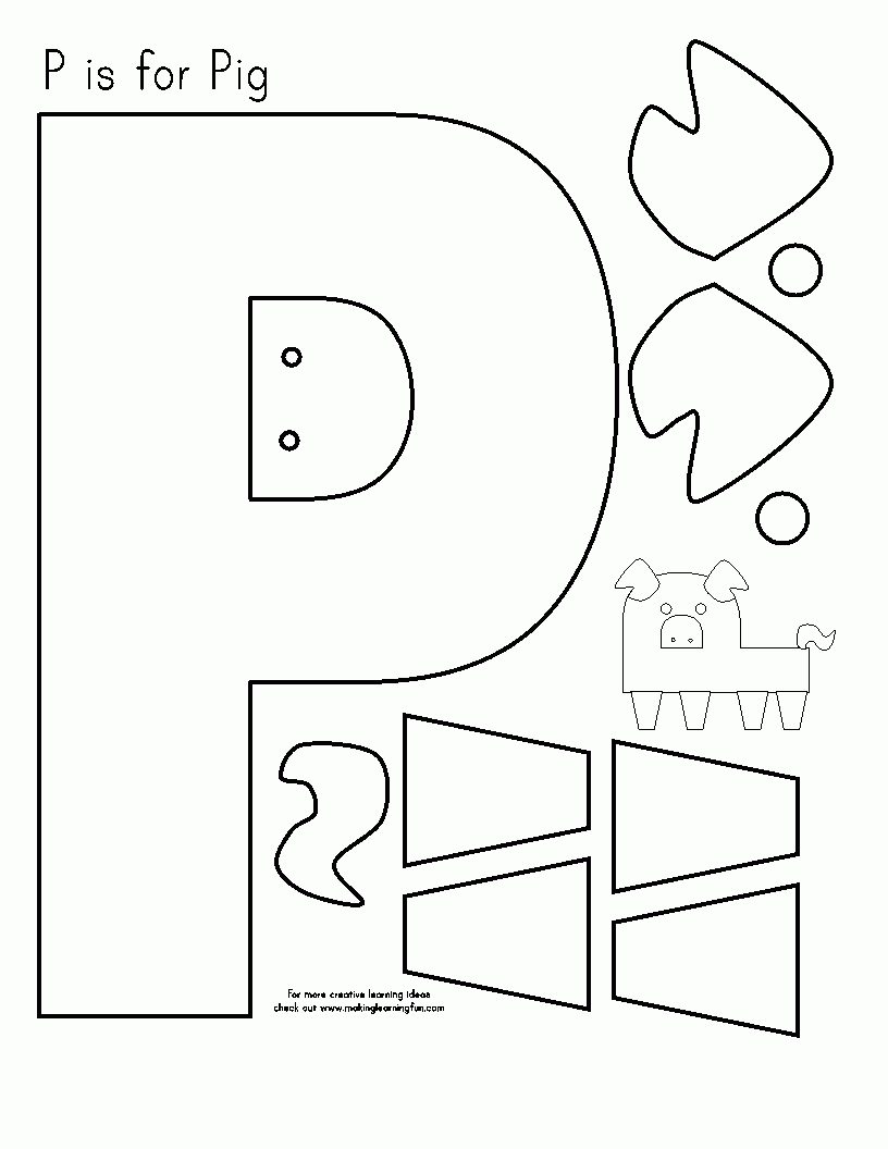 Letter P Template Printable