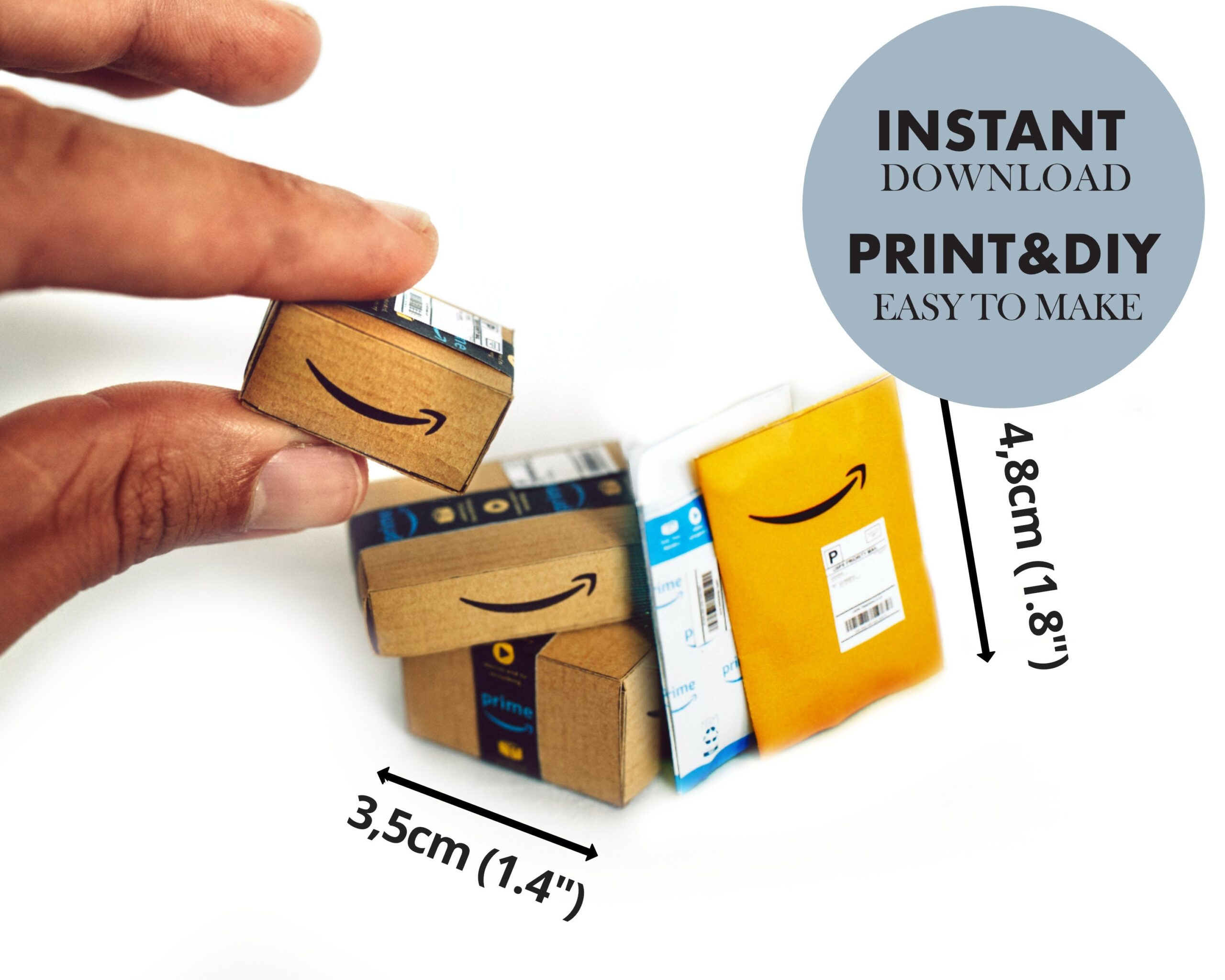 Printable Mini Amazon Box Template