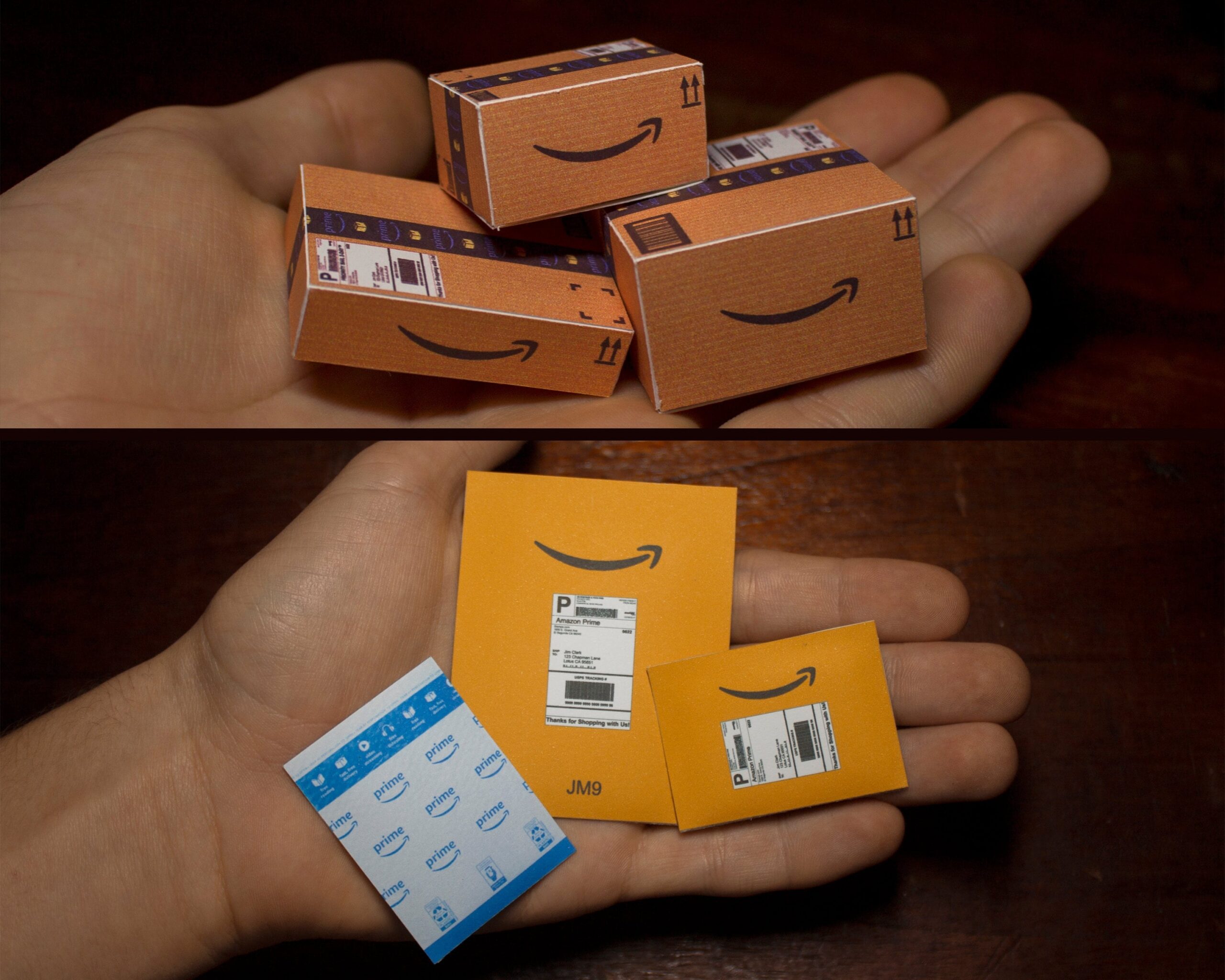 Mini Amazon Boxen Umschl ge Vorlage Arbeiten Auf Cricut Etsy de