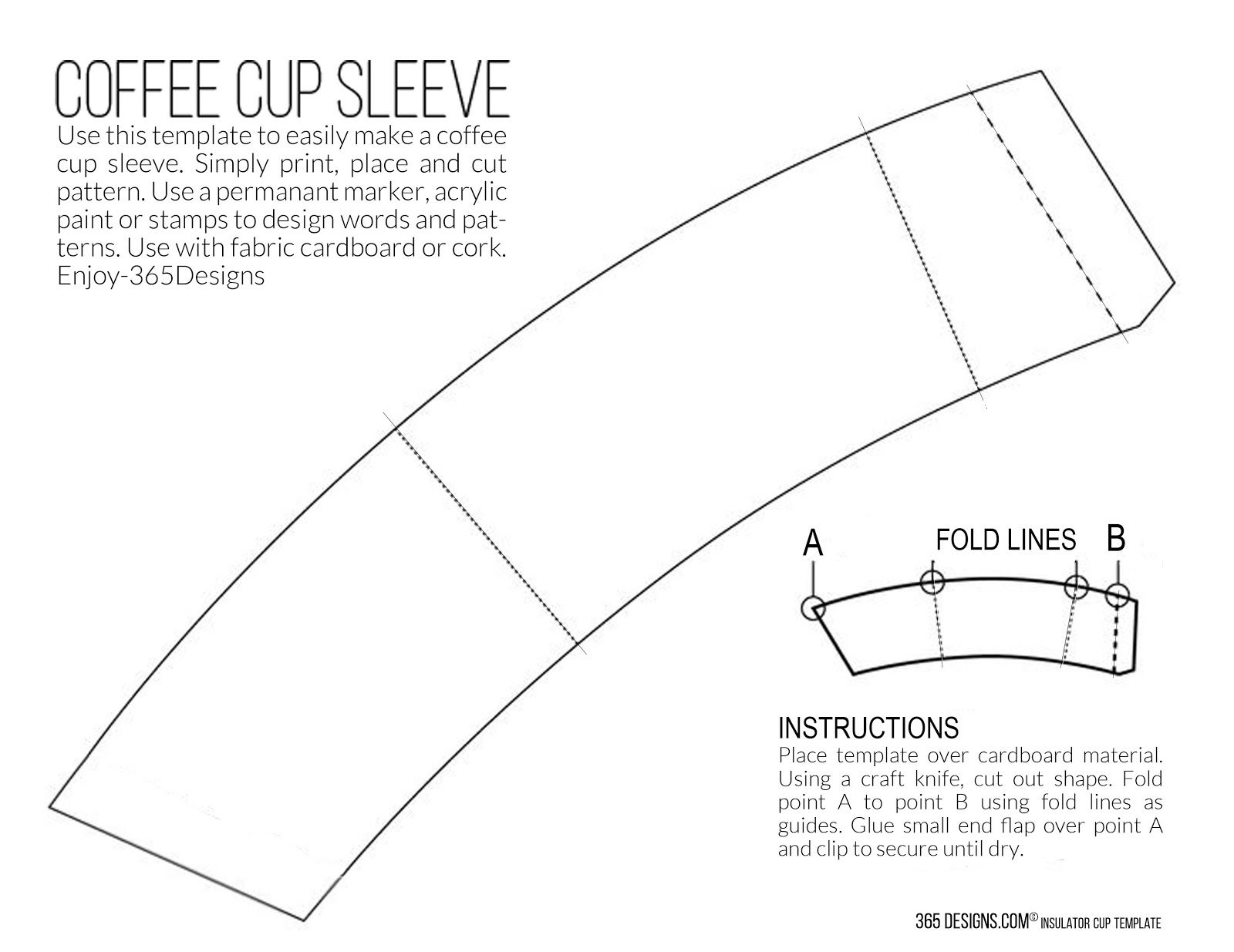 New McCaf Single Brew Coffee With Printable Cup Sleeve Template Coffee Sleeve Coffee Cup Sleeves Diy Coffee Sleeve