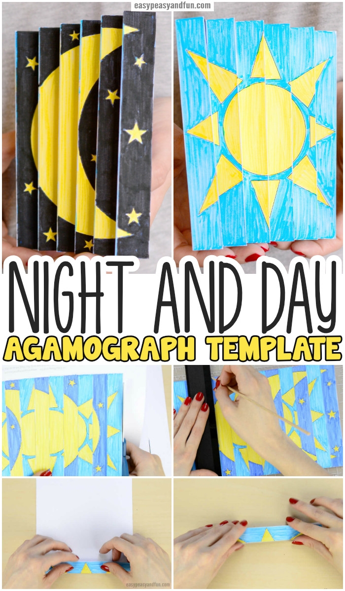 Night And Day Agamograph Template Easy Peasy And Fun