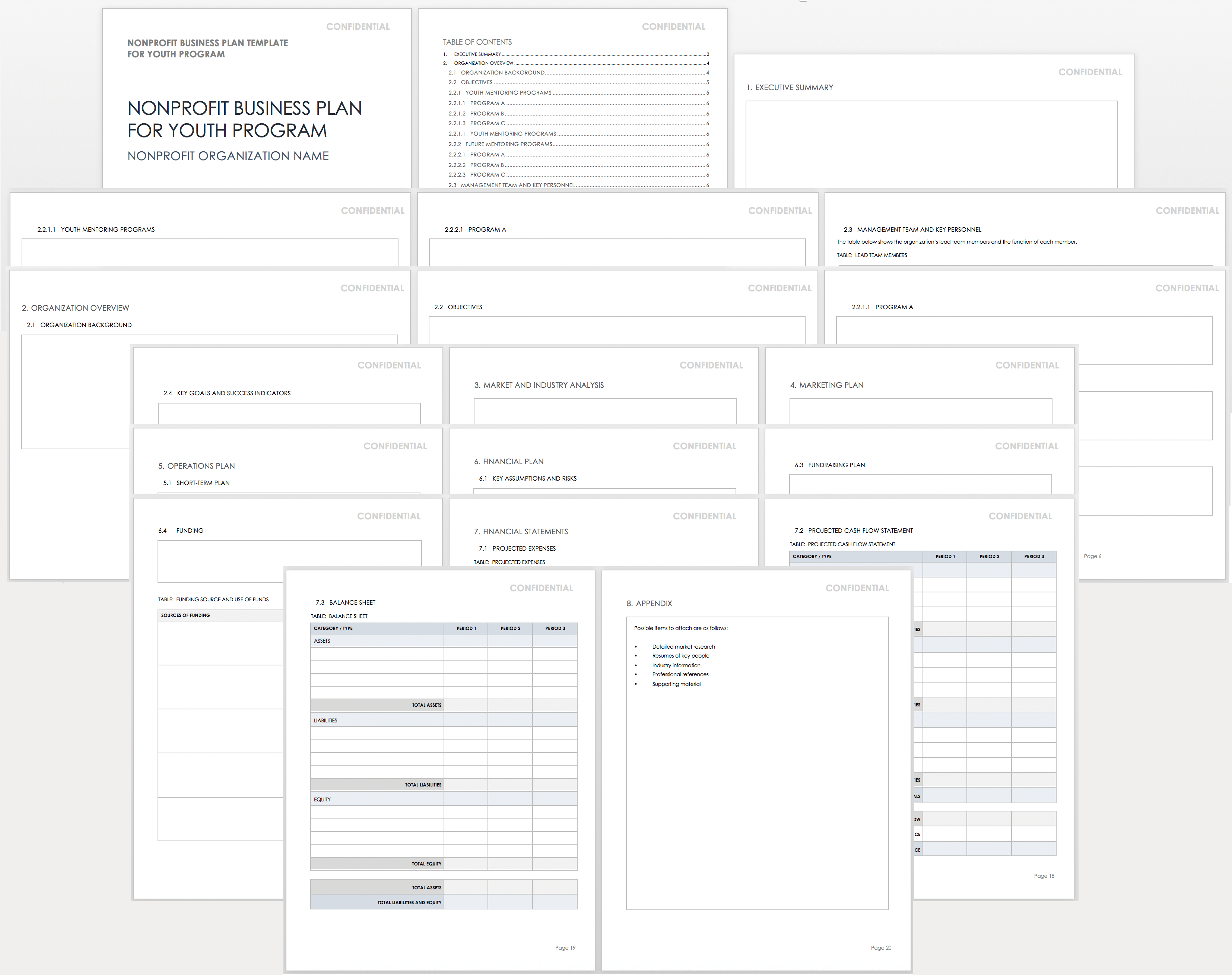 Printable Fundraising Plan Template Word