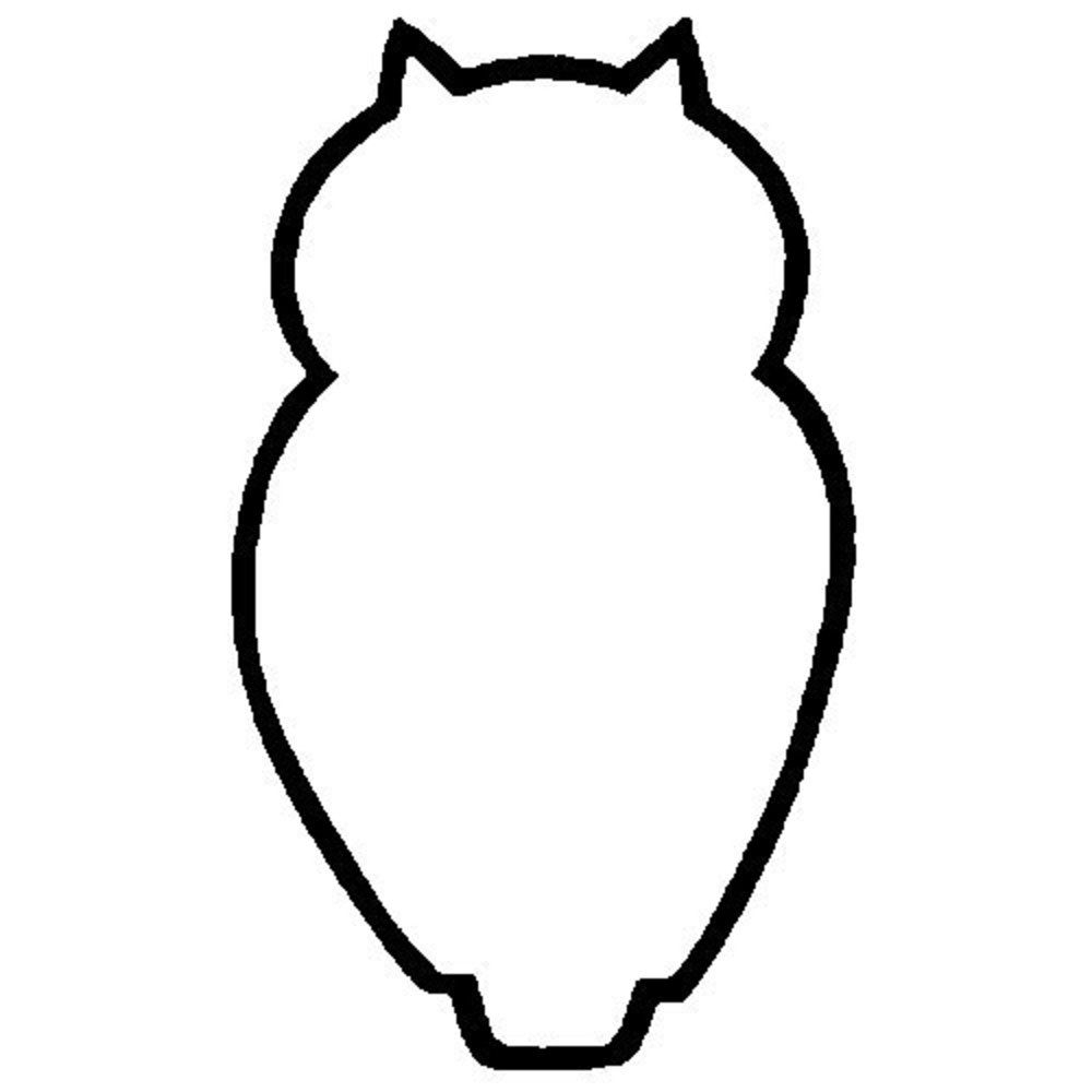 Owl Template For Cookies Owl Templates Owl Outline Owl Cookies