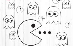 Pacman Ghost Stencil Etsy