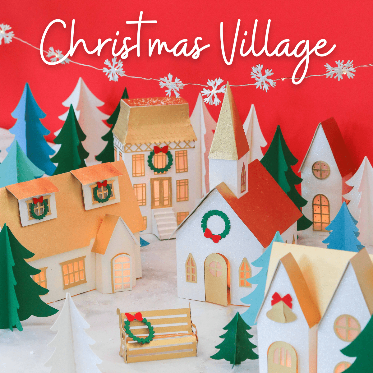 Free Printable Printable Christmas Village Template Free Printable