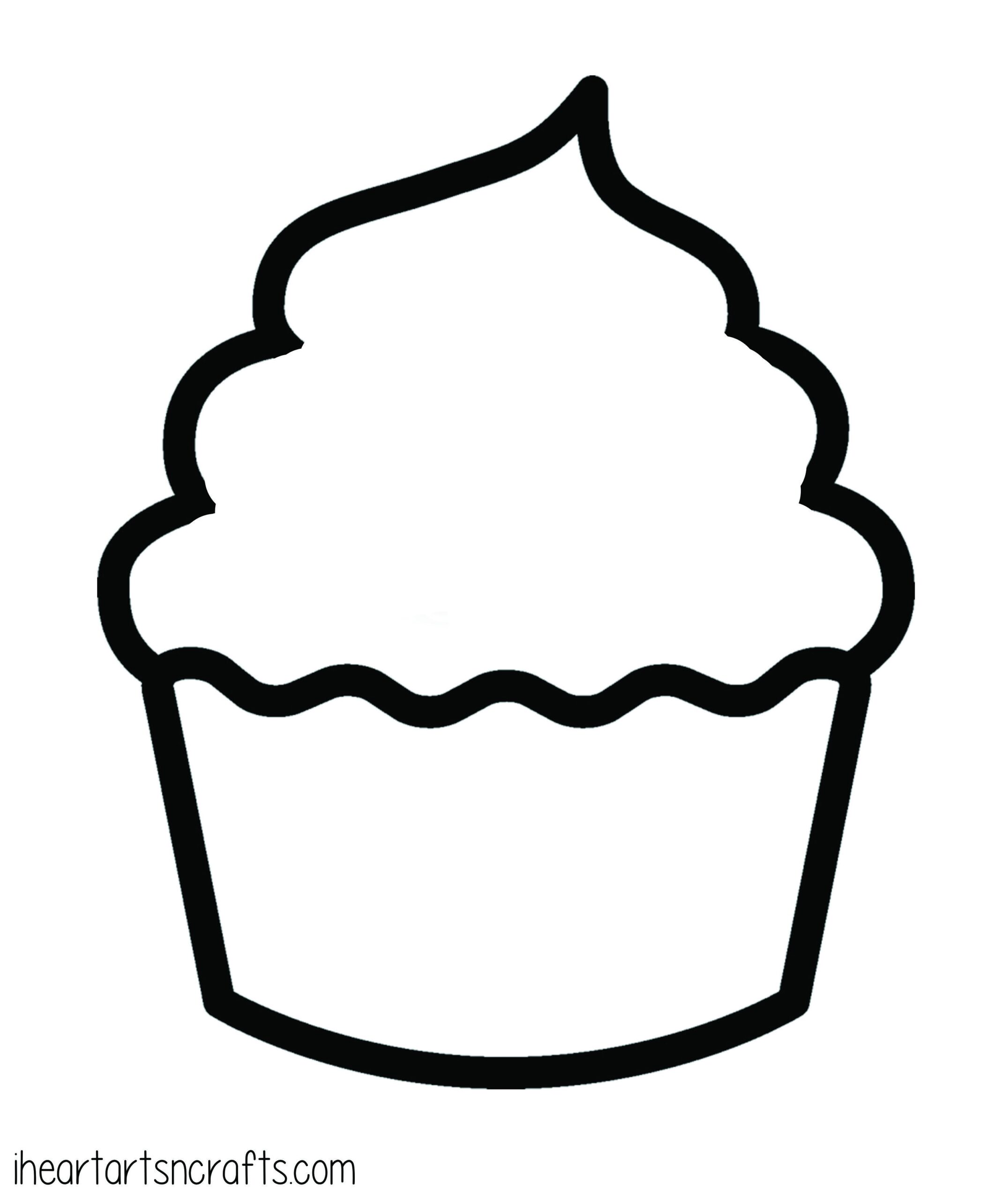 Cupcake Template Printable Free