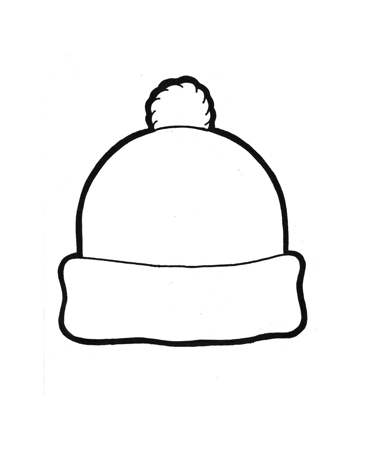 Printable Winter Hat Template