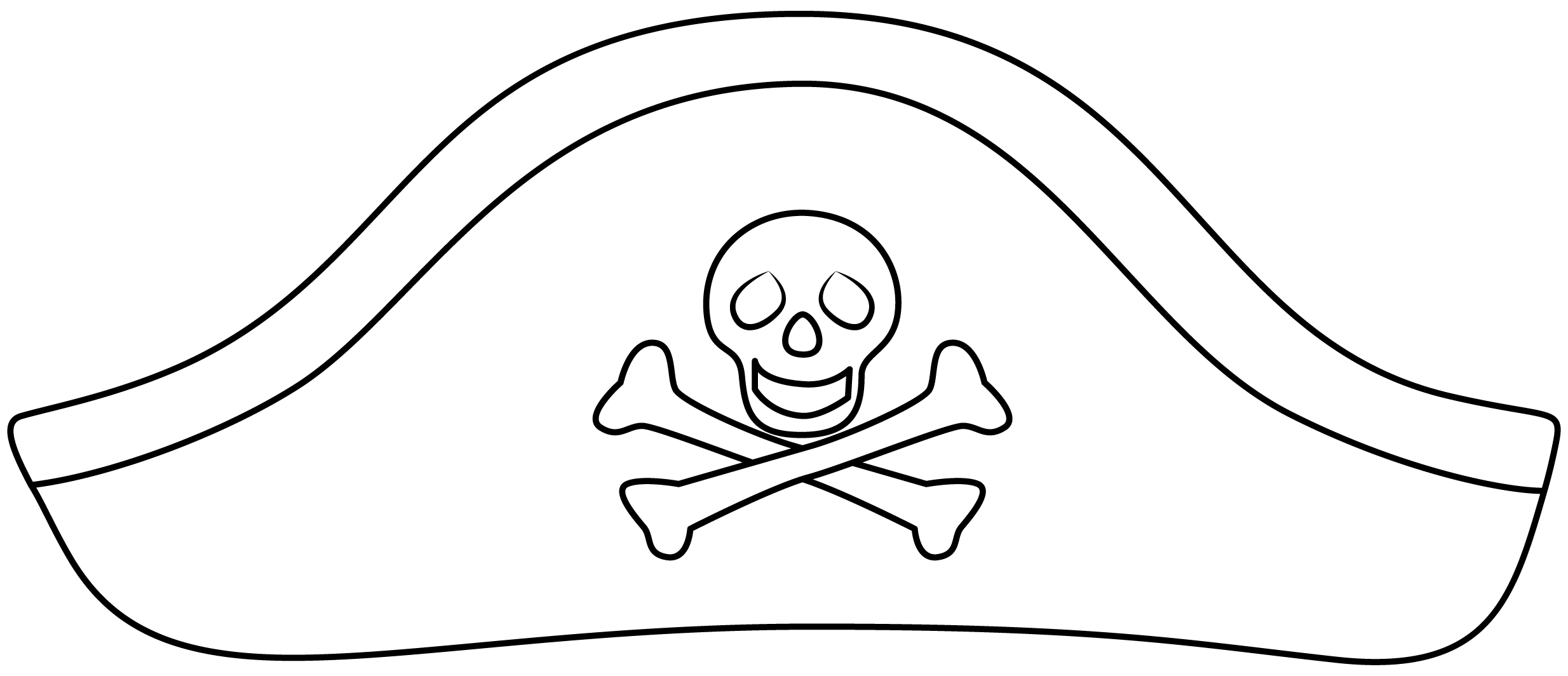 Pirate Hat Template Printable