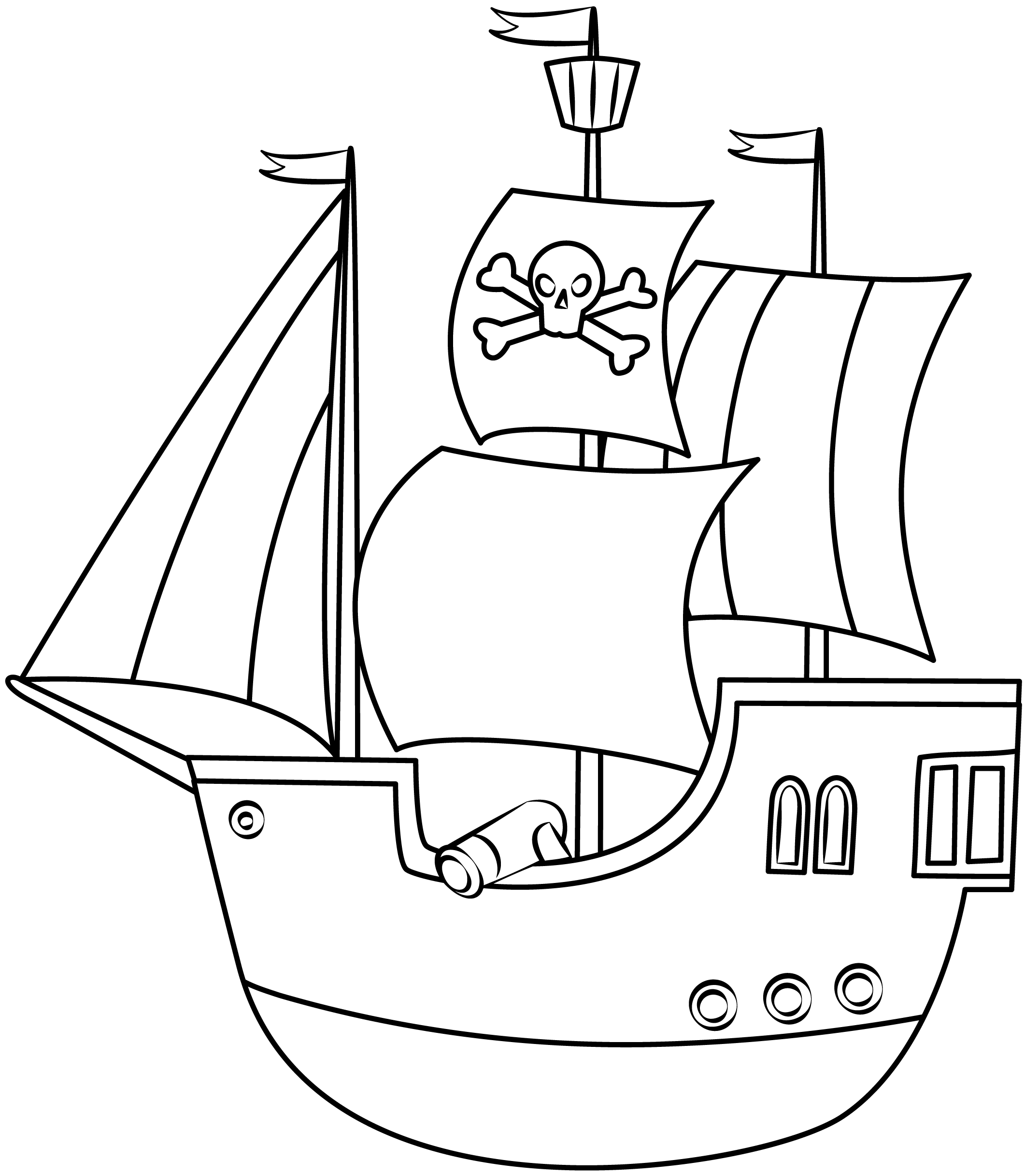 Pirate Ship Printable Template Free Printable Papercraft Templates