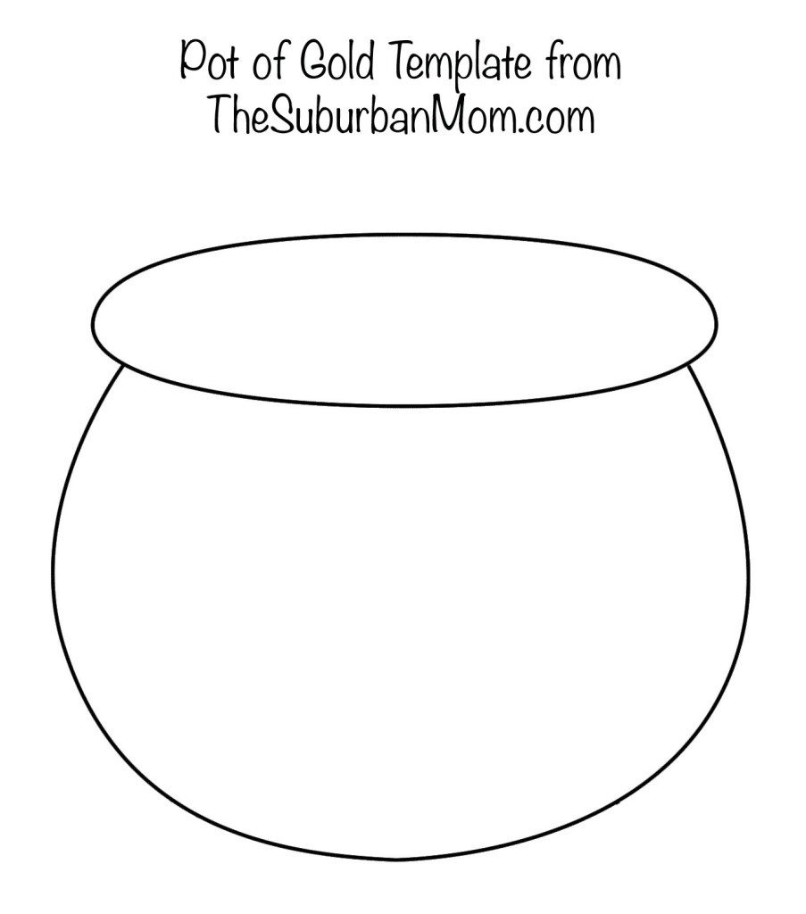 Pot Of Gold Template Pot Of Gold Templates Printable Free St Patricks Day Crafts For Kids