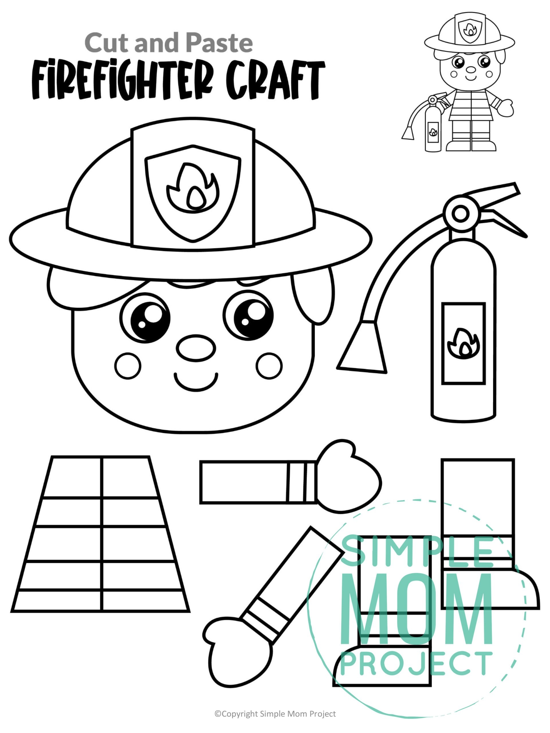 Printable Community Helper Craft Templates Simple Mom Project