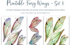 PRINTABLE FAIRY WINGS Set 8 Scrapbooking Clipart Digital Etsy de
