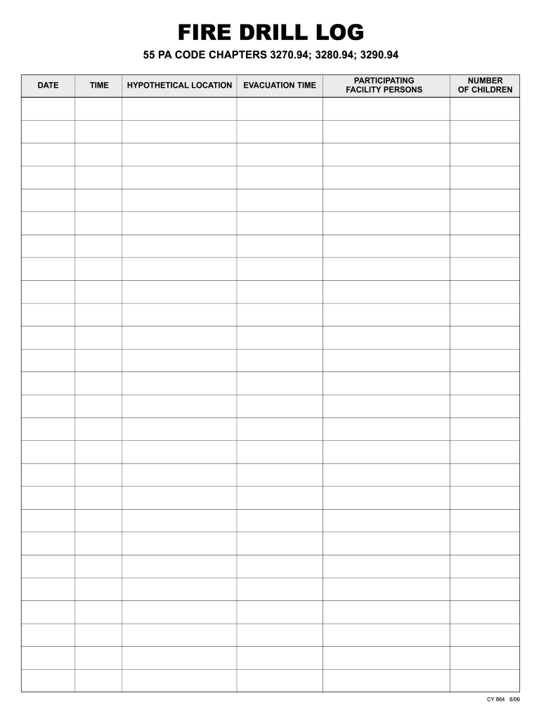 Printable Fire Drill Log Fill Out Sign Online DocHub