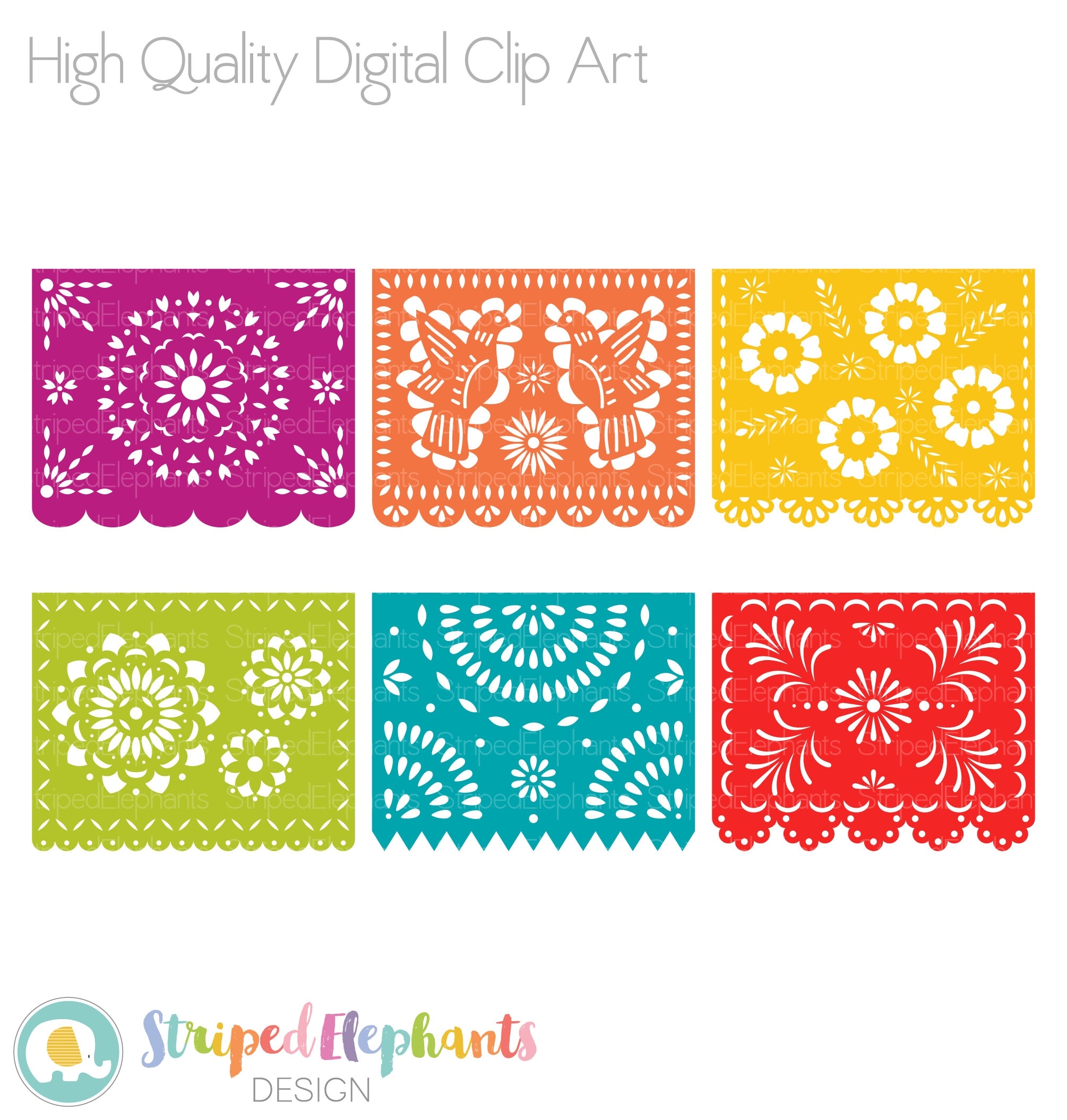 Printable Papel Picado Template