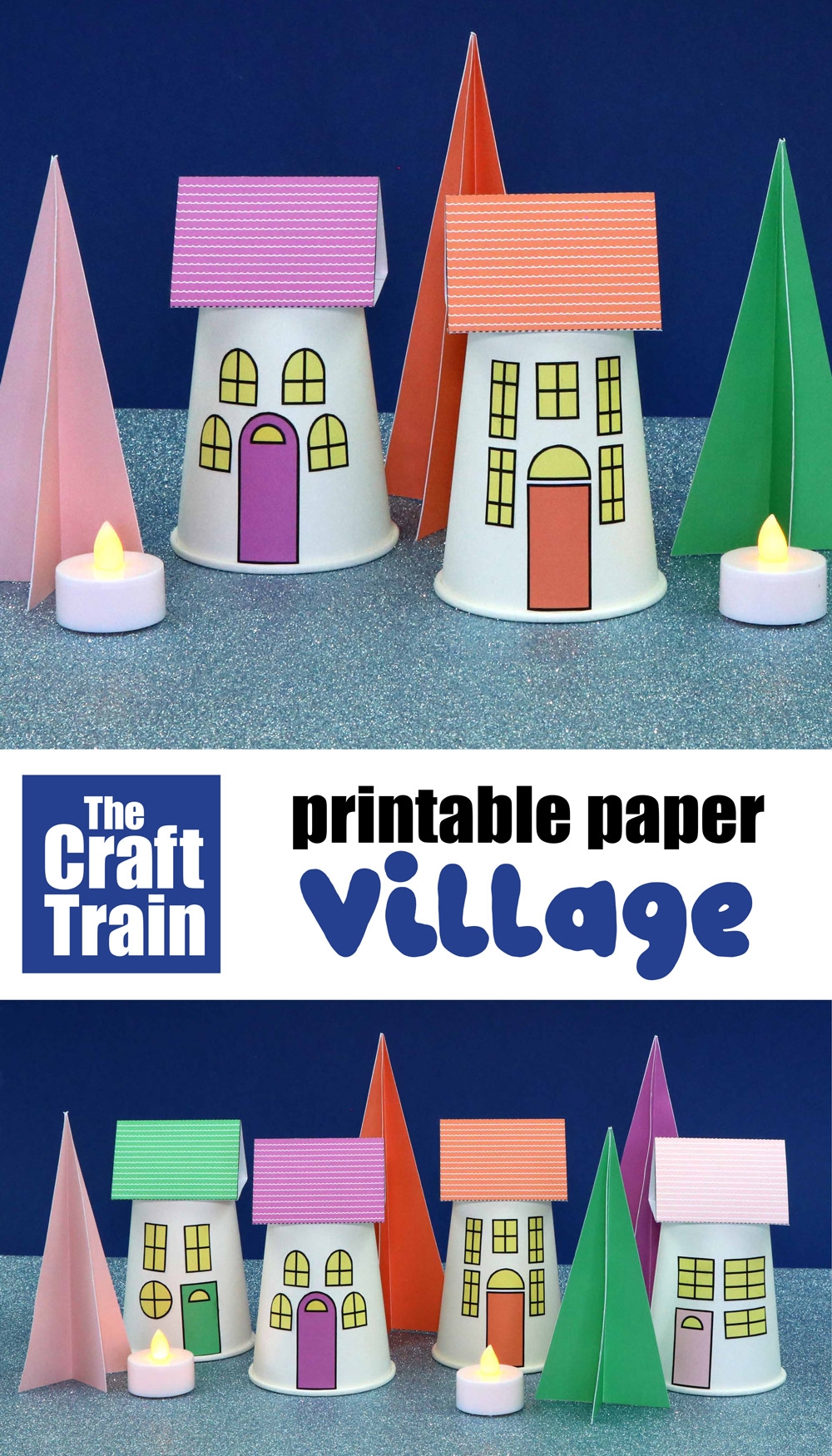 Printable Paper Village The Craft Train