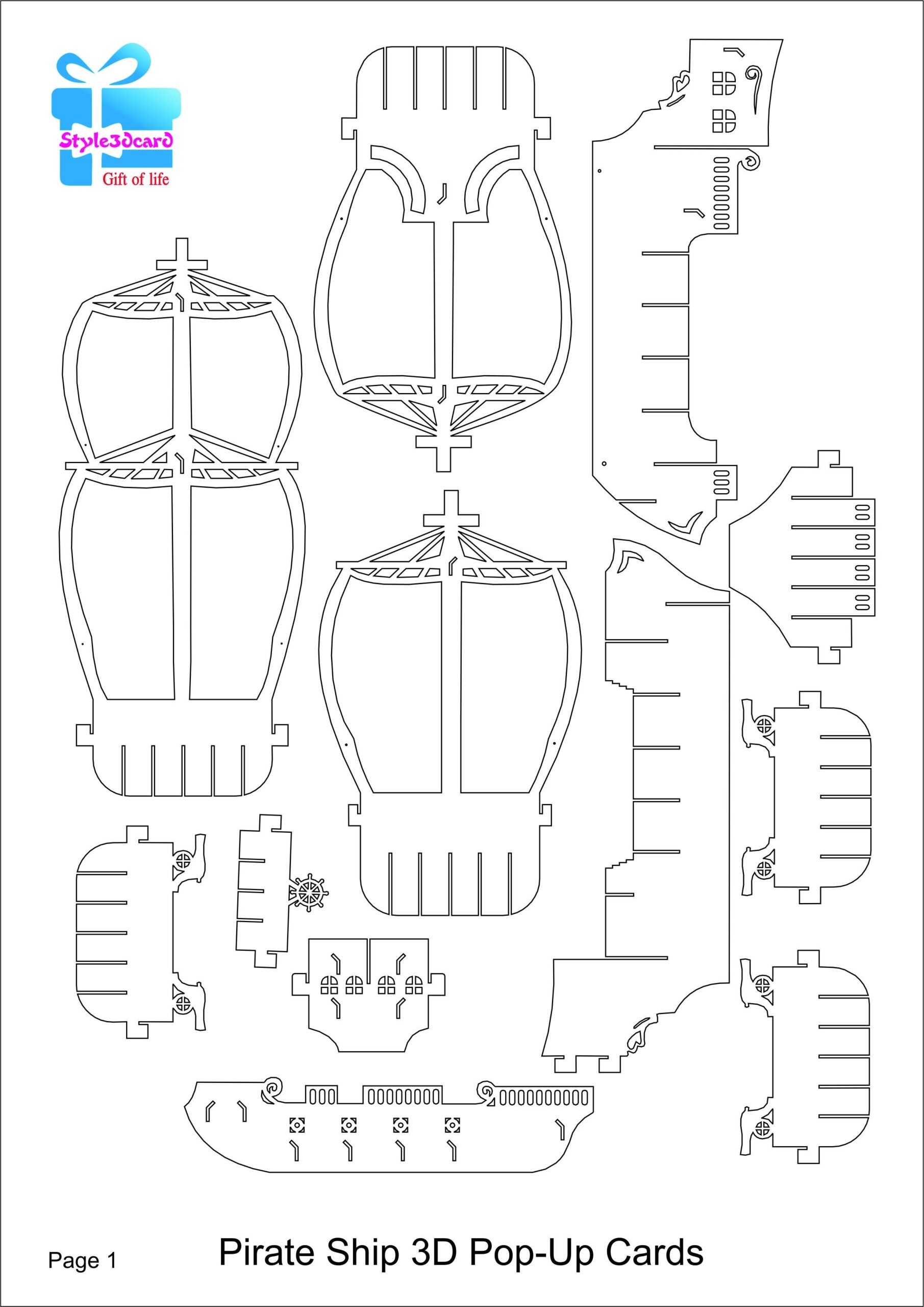 Printable Papercraft Pirate Ship Printable Papercrafts Printable Papercrafts