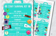 PRINTABLE Staff Survival Kit Tag Instant Download Staff Etsy Schweiz