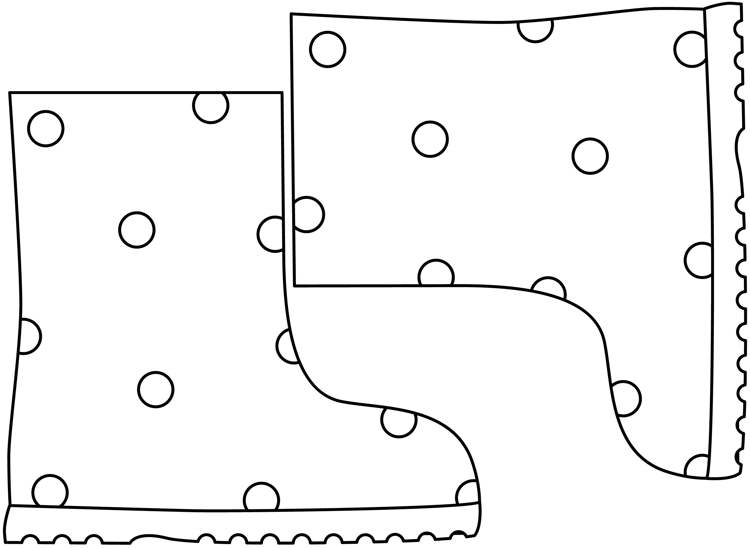 Rain Boots Printable Template Free Printable Papercraft Templates