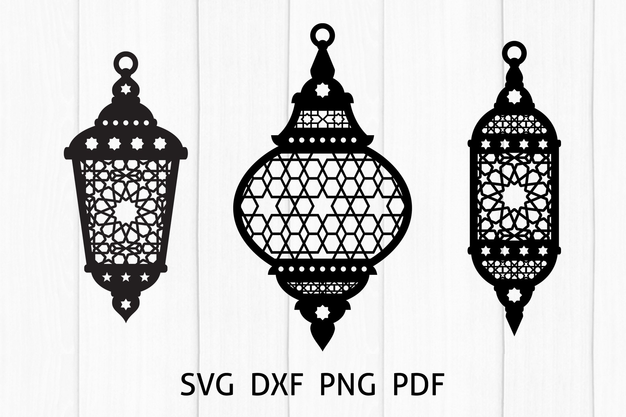 Ramadan Lantern Arabic Lamp SVG DXF PNG