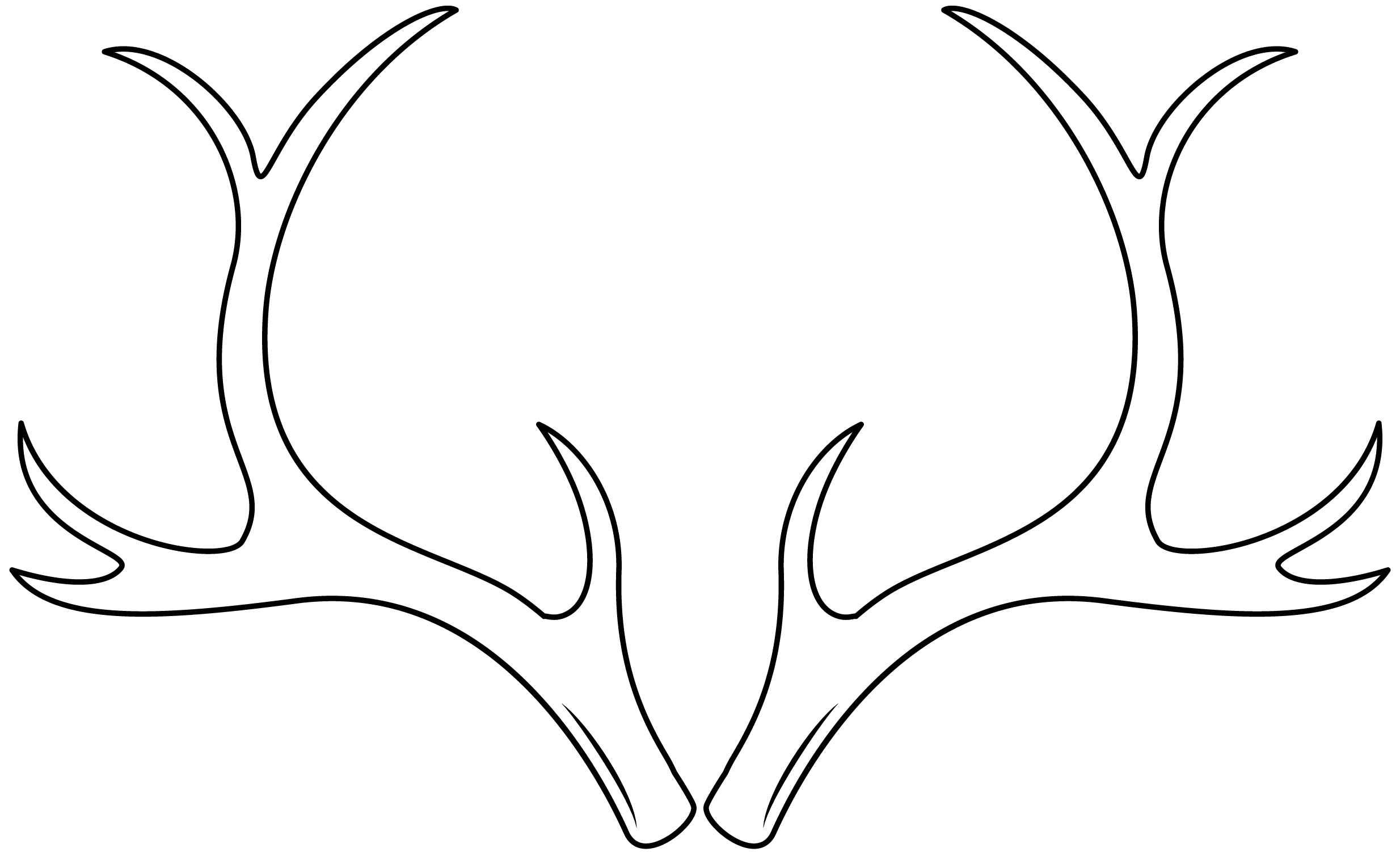 Reindeer Antler Template Printable Free